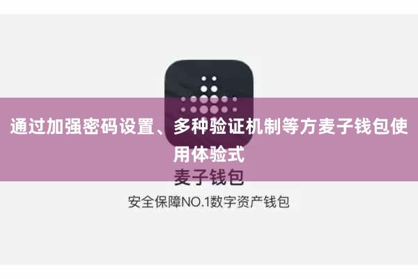 通过加强密码设置、多种验证机制等方麦子钱包使用体验式